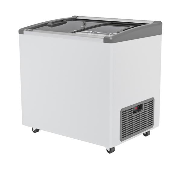 Морозильный ларь GELLAR FG 250 E 240 л, изогнутое стекло