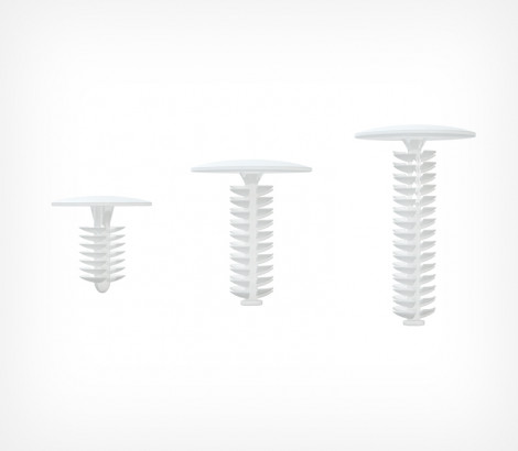 02_Универсальная заклепка QUICK-SNAP, длина 15мм, 22мм, 30мм, диаметр 8 мм, Белый цвет