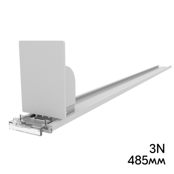 sk_Пружинный толкатель 38х50мм FORTA NORMA-0 3N, 3 ньютона, без ограничителя, 485мм, серый