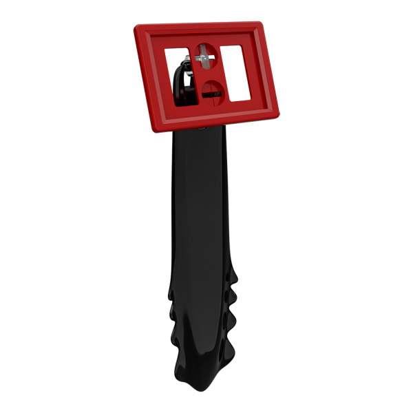 sk_Рамка ТЕХНО А8 красная, черный держатель TECHNO STICK-ICE