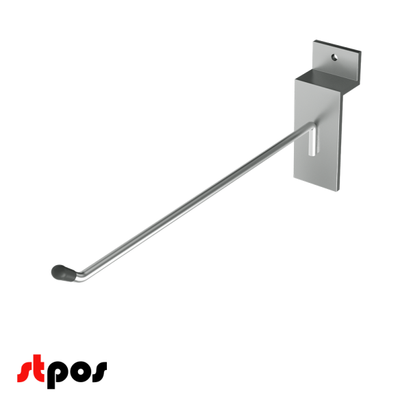 00_Крючок для экономпанели одинарный 200мм, d4, хром