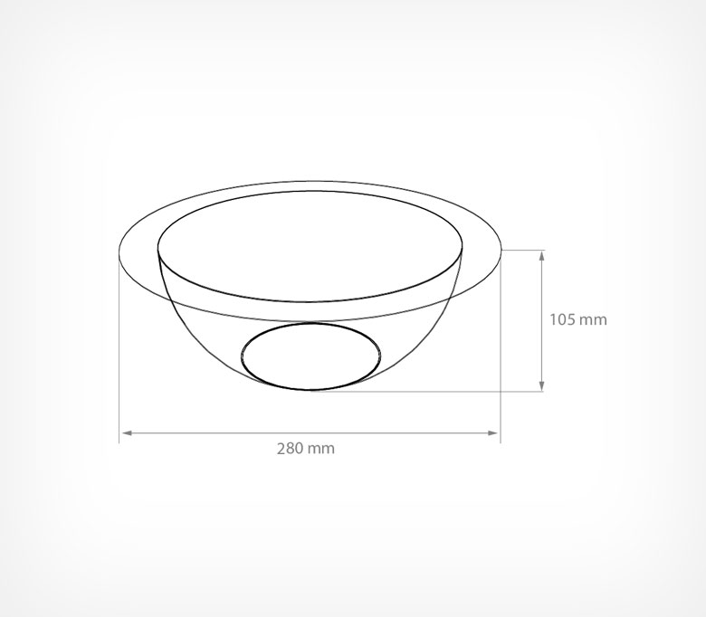 03_Полукруглый дисплей для мелкого товара BOWL, нижняя секция