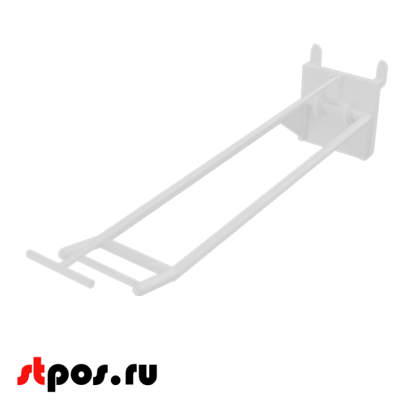 06_Крючки для крепления в картон с держателем ценника (двойной) HOOK-PH-CR, 200 мм, нагрузка 0,8 кг