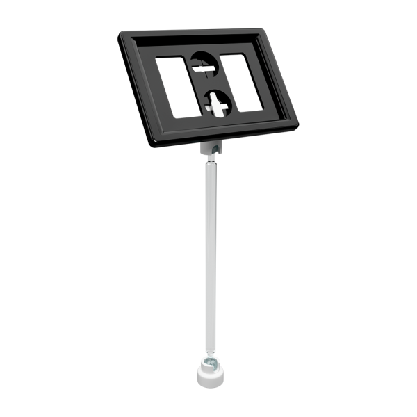 sk_Рамка ТЕХНО А8 черная, белый держатель TECHNO MAG-BASE-VL, ножка 100мм