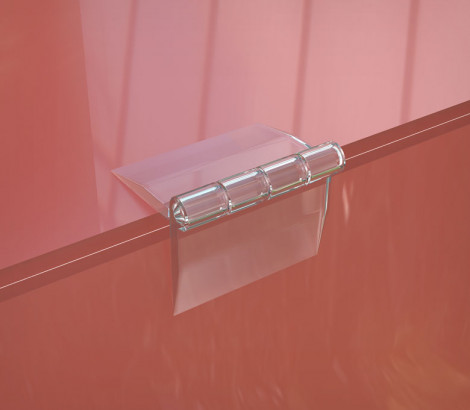 03_Петля пластиковая прозрачная 25х32 мм ACR-HINGE