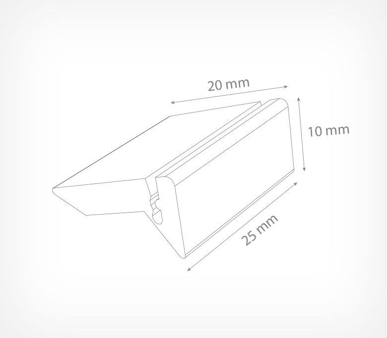 03_Держатель ценника под углом PRISM