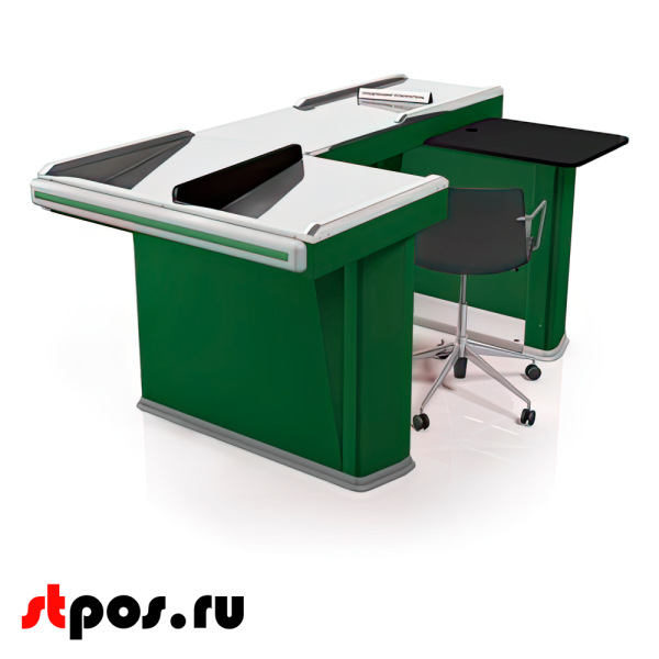 00_Кассовый бокс Stream-XL-200 v3.0 (шлиф.нерж., вырезы ДЯ FT, широкий накопит),RAL6029,Зеленый,Правый 00_Кассовый бокс Stream-XL-200 v3.0 (шлиф.нерж., вырезы ДЯ FT, широкий накопит),RAL6029,Зеленый,Правый