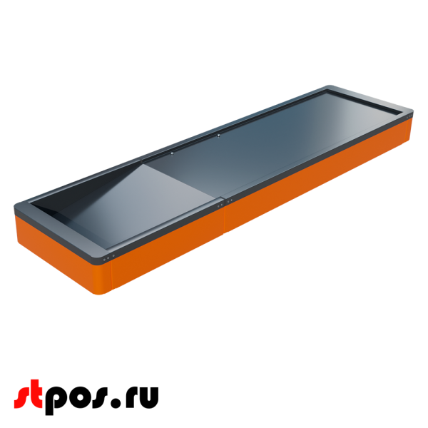 00_Рабочая поверхность для КБ ММ ECO PLUS L, узкий нак., длина 1900мм, МЕТАЛЛ, RAL2004, Оранжевый