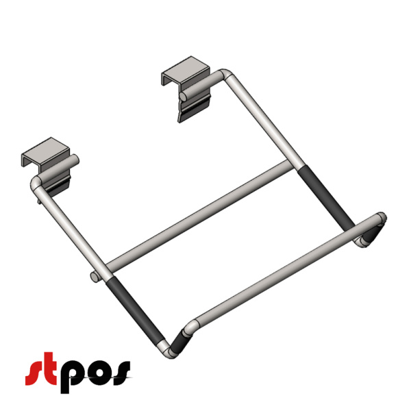 00 Держатель вертикального пылесоса 200х170 на штангу 30х15. Изображена нижняя часть держателя