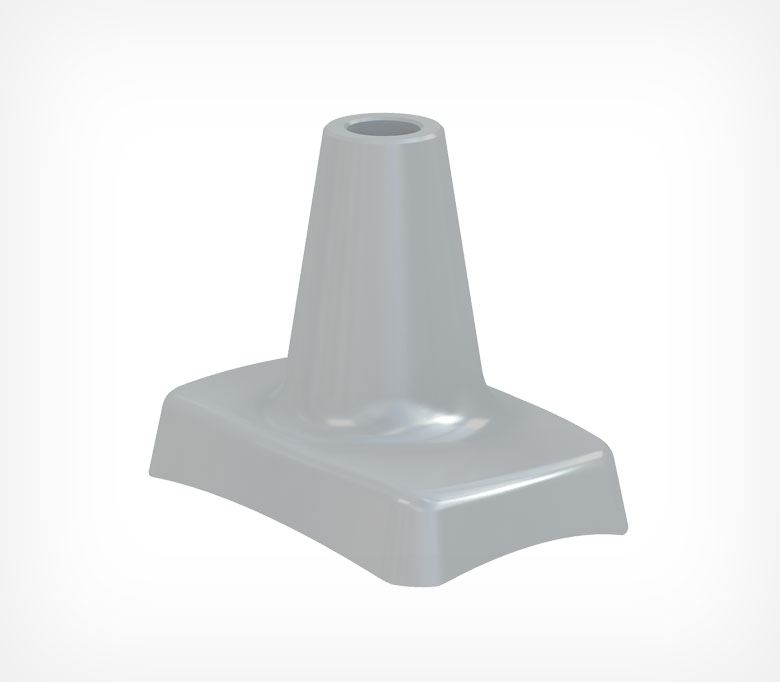 2_Магнитный держатель трубки MAG-XL-BASE, Серый