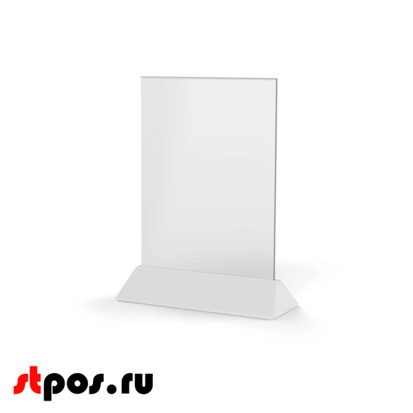 00_Менюхолдер, подставка для информации, тайбл тент А4 прозрачный