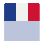 Шелфстоппер stpos ФЛАГИ (Франция) из ПЭТ 0,3мм в ценникодержатель, 70х75 мм, голубой