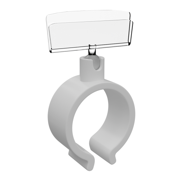 sk_Держатель ценника на колбасу RING-CLIP 20мм-30мм, Прозрачный