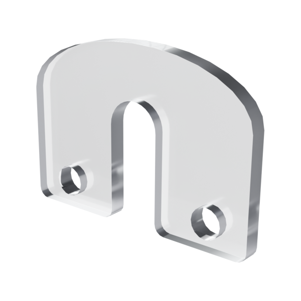 sk_Клипса пластиковая соединительная П-образная 2 отверстия для подвешивания рам 40х30х3мм PF-CONNECTOR