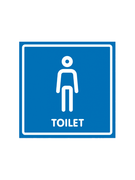 sk_Наклейка Туалет мужской 130х130мм