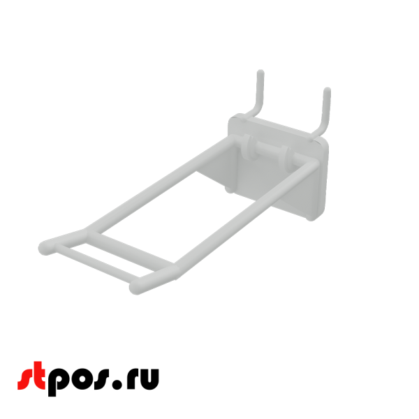 00_Крючки для крепления в перфорацию 4-6 мм HOOK-MP5 (двойной), 100 мм, Белый