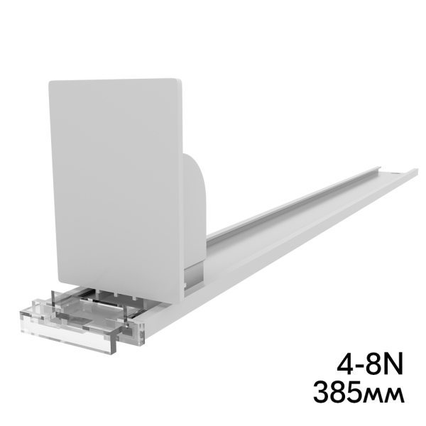 sk_Пружинный толкатель 38х50мм FORTA NORMA-0 4-8N, 4-8 ньютона, без ограничителя, 385мм, серый