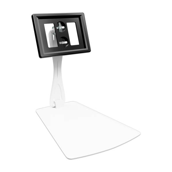 sk_Рамка ТЕХНО А8 черная, белый держатель TECHNO DELI-UNBO-SET90