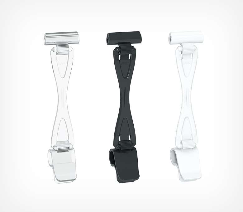 02_Комплект ДЕЛИ с ножкой высотой 90 мм для крепления на край посуды DELI-SIDE-SET, Черный