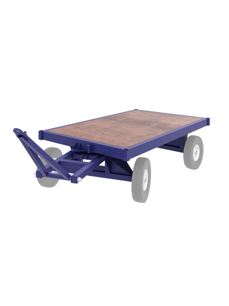 sk_Грузовая телега с фанерным настилом БТ 1 Н 1250х2000 мм, до 3 т, без колес, без бортов со сцепным устройством, RAL5002 Синий