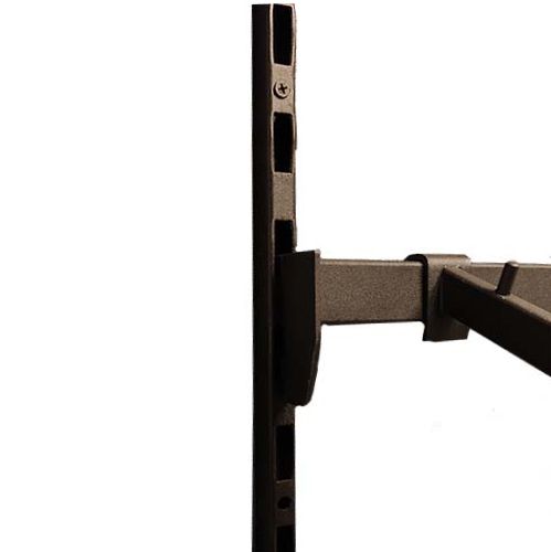  Стойка Global перфорированная (H=2395 мм, сечение 16x20мм, t-2мм), муар, черный