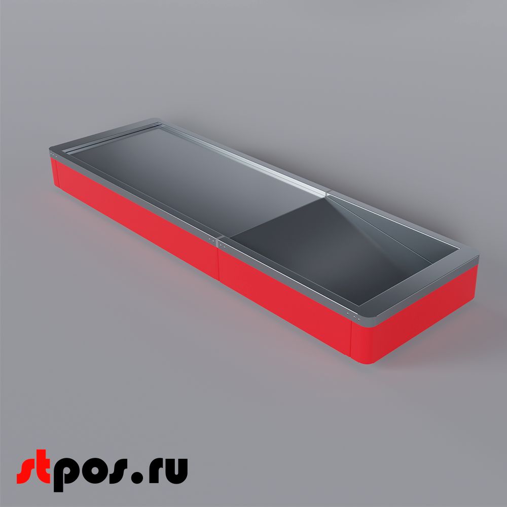 02_Рабочая поверхность для КБ ММ ECO PLUS L, узкий нак., длина 1900мм, МЕТАЛЛ, RAL3020, Красный 02_Рабочая поверхность для КБ ММ ECO PLUS L, узкий нак., длина 1900мм, МЕТАЛЛ, RAL3020, Красный