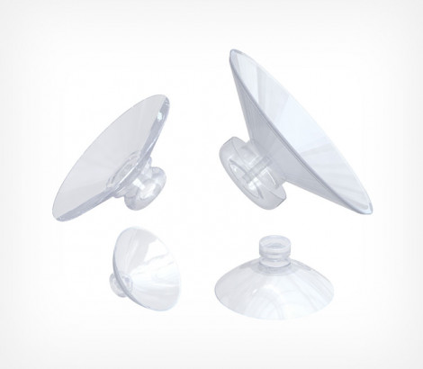 01_Присоска универсальная силиконовая, диаметр 15 мм SC-15, Прозрачный