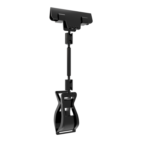 sk_Держатель универсальный на прищепке с узким зажимом, высота ножки  50мм CARDCLAMP-SLIM, Черный