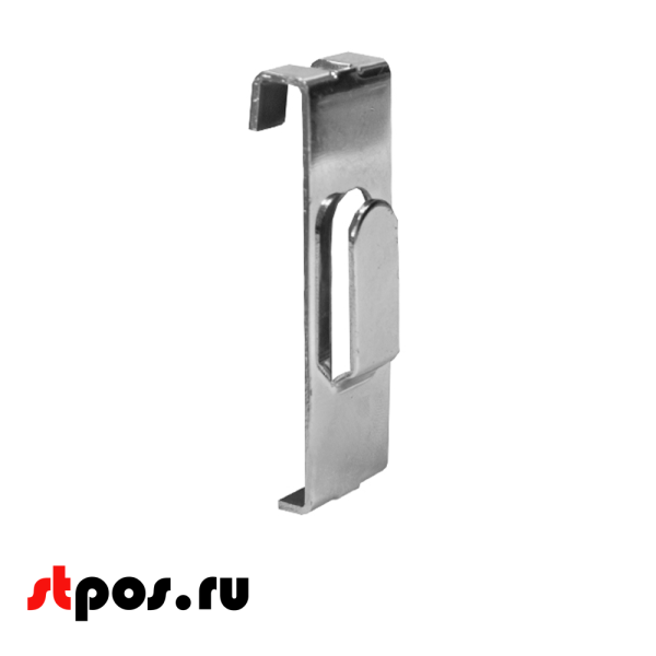 00_Крючок на решетку (сетку) 0мм, крепление-пластина, покрытие хром
