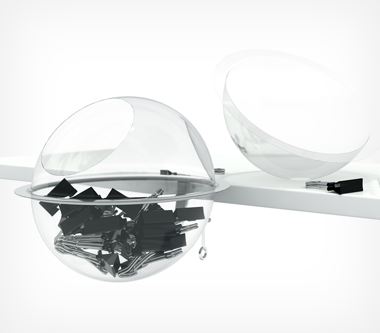 03_Полукруглый дисплей для мелкого товара BOWL, верхняя секция