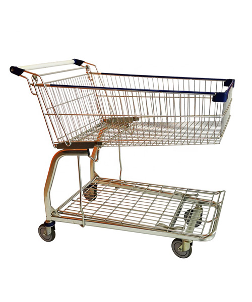 1_Тележка грузовая с поддоном STM125 до 200кг, цинк, Зеленый