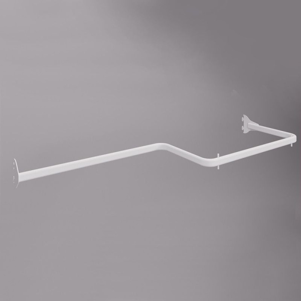 stpos_Штанга из овальной трубы 30х15мм, универсальная (L-1200х300мм)  GLS 40 Муар, белый 