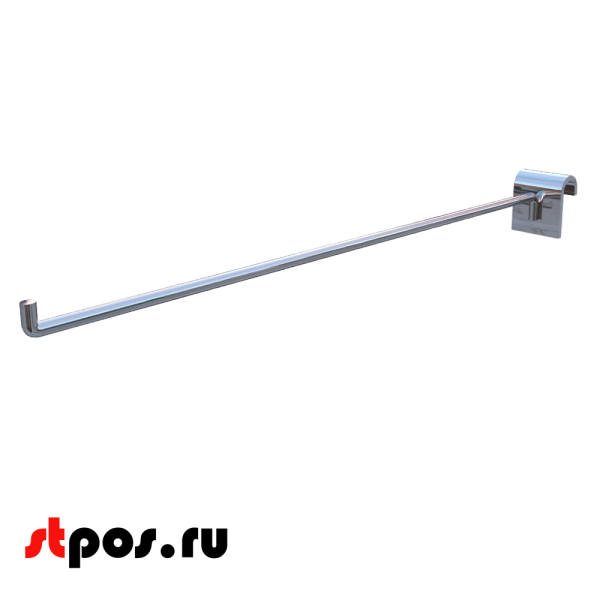 00_Крючок на штангу R 294 30х15мм (овал), 300мм, d6, хром