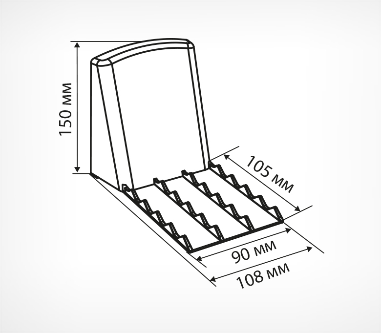 06_Опора большая пластиковая задняя BACK-XL