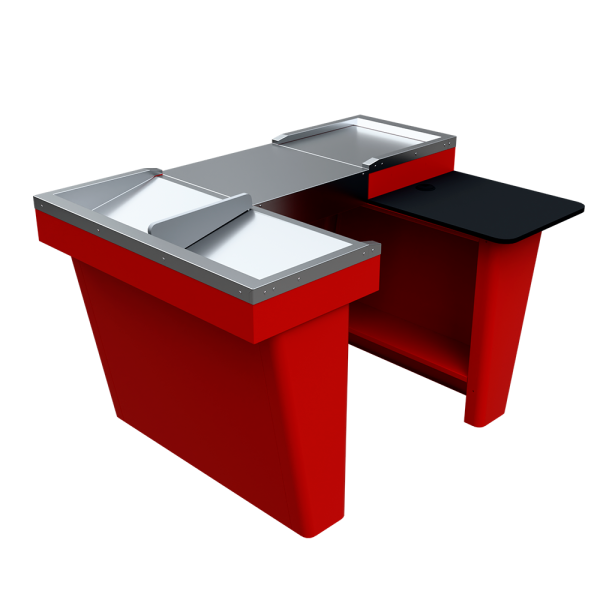 sk_Кассовый бокс Stream-XL-150 v3.0 (шлиф. нерж., вырезы ДЯ FT, МК2Т, шир.накоп),RAL3020,Красный,Левый