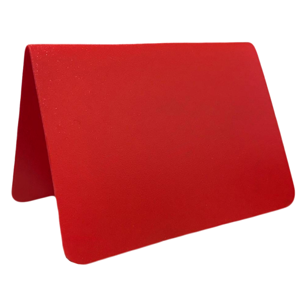 sk_Ценник-домик меловой из полипропилена 0,5мм, 74х52 мм, Красный