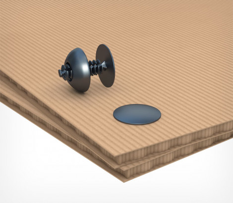 04_Универсальная заклепка QUICK-SNAP, длина 15 мм, Черный цвет