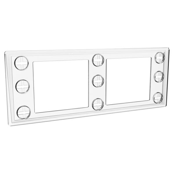 sk_Рамка пластиковая серии ТЕХНО МИНИ формата 1/4 А4 TM 1/4 А4, Прозрачный