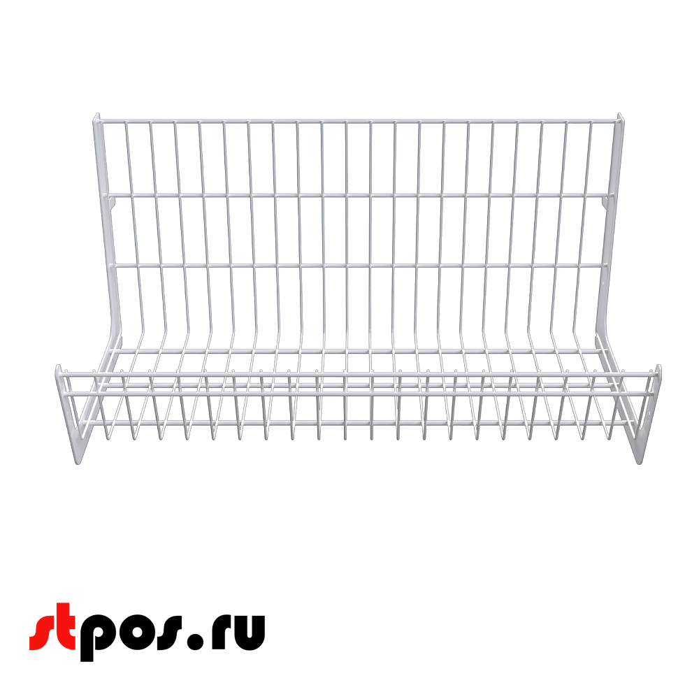 02_Основание корзины сетчатой навесной 300х665х300 мм (унив. для 25 50 серии), Белы