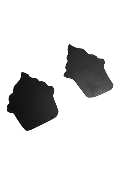 01_Меловой ценник-фигура ПИРОЖНОЕ для нанесения меловым маркером, 54х87мм, черная