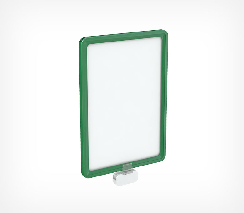 02_Держатель рамки магнитный поворотный MAGNET-MINI, Белый