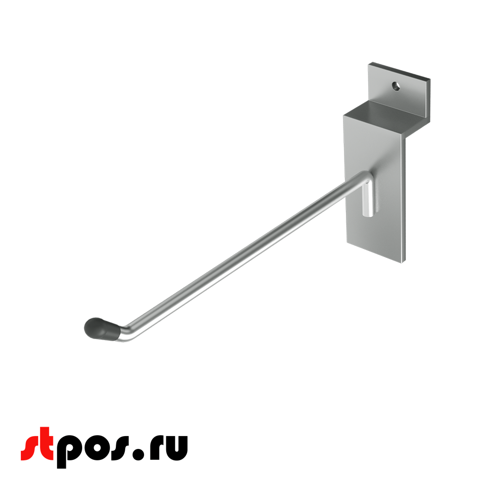 00_Крючок для экономпанели одинарный 150мм, d4, хром