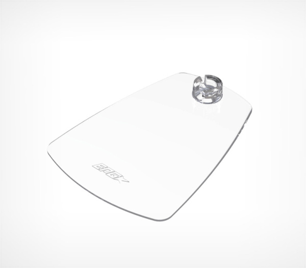 01_Подставка для шарнирного ценникодеражателя FOT, 75 мм, Прозрачный