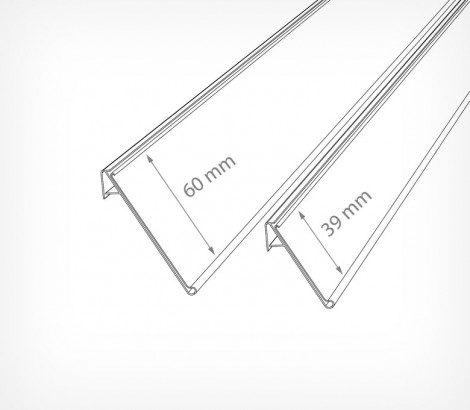 03_Схема_Ценникодержатель полочный самоклеящийся NO39 1000мм ВСПЕНЕННЫЙ СКОТЧ, Прозрачный цвет 03_Схема_Ценникодержатель полочный самоклеящийся NO39 1000мм ВСПЕНЕННЫЙ СКОТЧ, Прозрачный цвет
