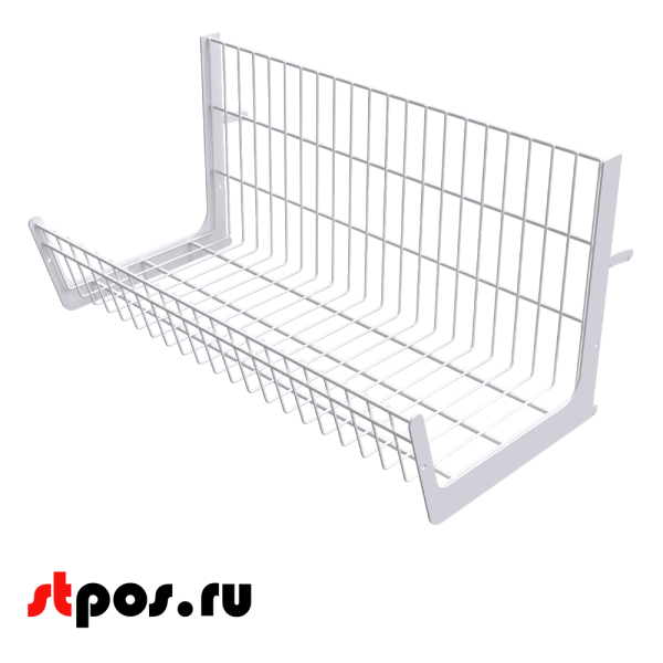 00_Основание корзины сетчатой навесной 300х665х300 мм (унив. для 25 50 серии), Белый