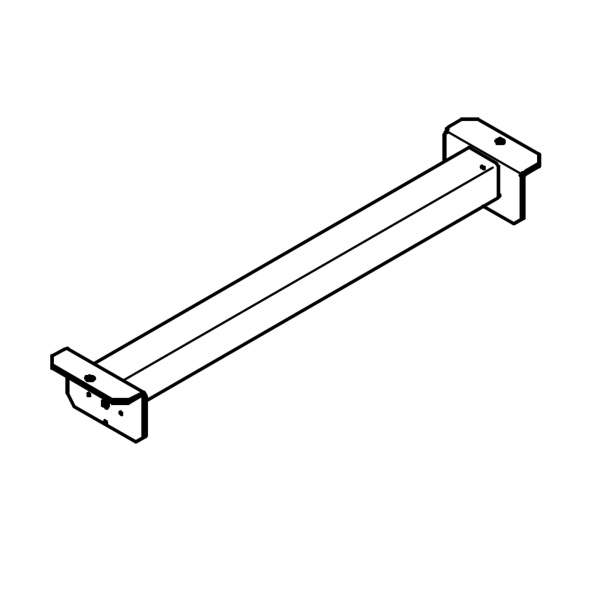 1_Ригель 40х40 среднегрузового стеллажа 965 мм