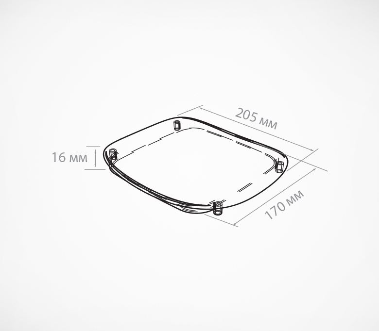 05_Пластиковая монетница OPTIMA, прямоугольная