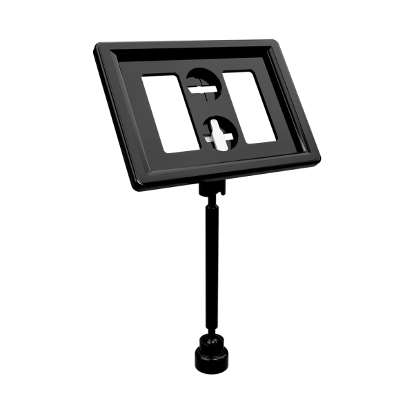 sk_Рамка ТЕХНО А8 черная, черный держатель TECHNO MAG-BASE-VL, ножка  50мм