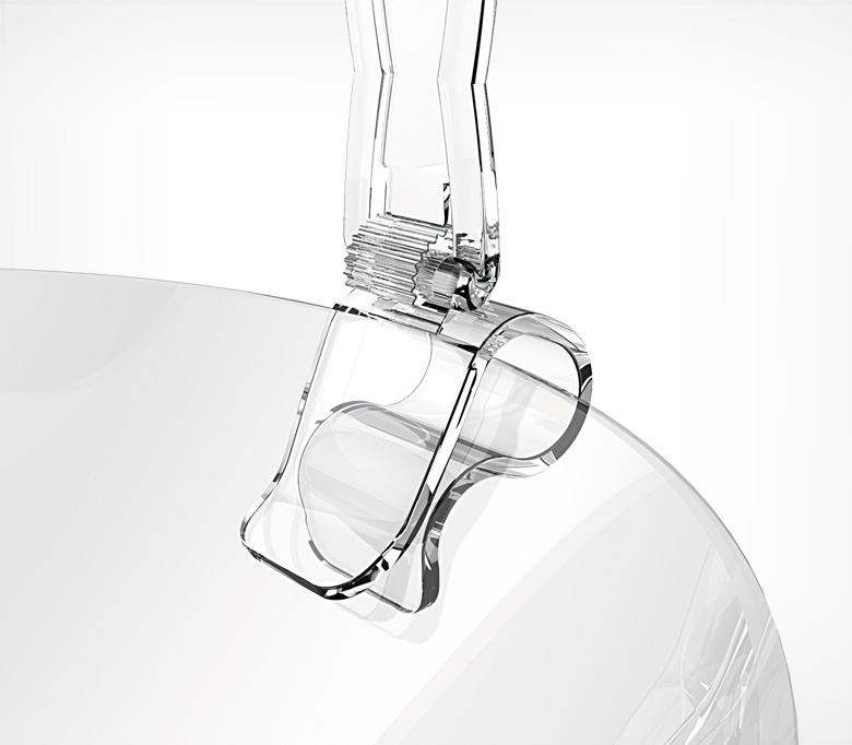 02_Держатель -зажим DELI-CL, Прозрачный