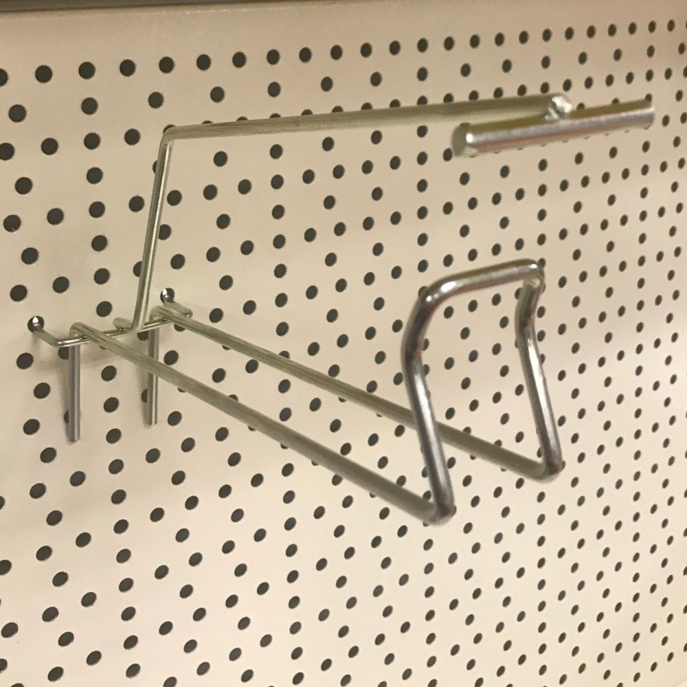 1_Крючок АНТИКРАЖНЫЙ 200 мм для перфорации,с ценникодержателем, покрытие цинк-хром, d5, шаг 50